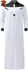 Men'S Muslim Robe Thobe Kaftan
