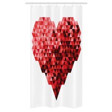 Burgundy Stall Shower Curtain