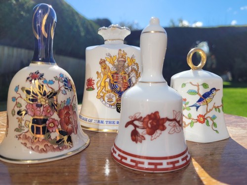 Four china bells - china, aynsley