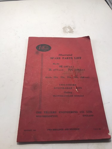 1961 villiers spare parts - spare,