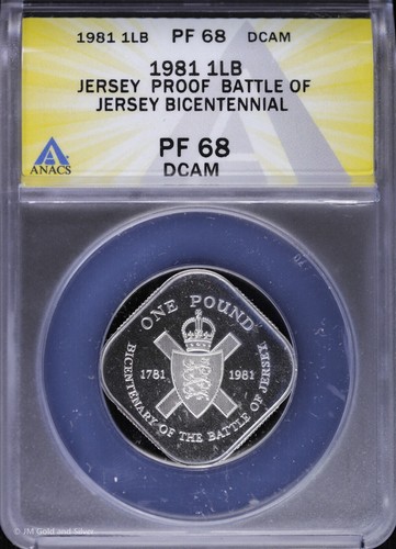 1981 jersey proof silver pound - jersey,