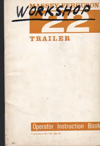 Massey ferguson trailer - massey-ferguson, "22"