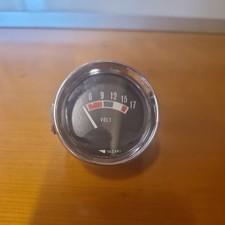 Classic Car/ Motorcycle Vintage YAZAKI Ammeter 3-17volt Outer Rim 57mm Approx