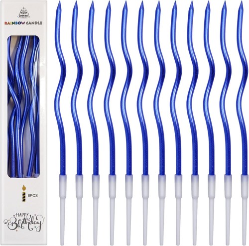 Birthday candles metallic - 12,