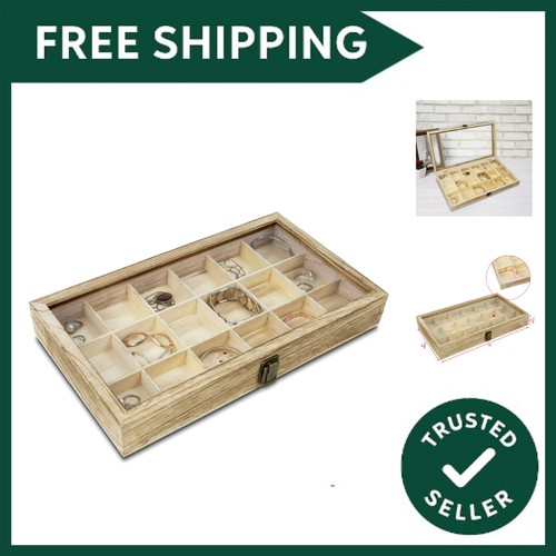 Wooden jewelry display case - wooden,
