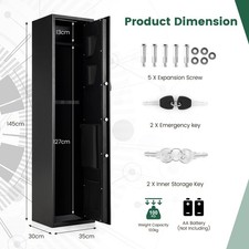 Long heavy duty gun cabinet - gun,