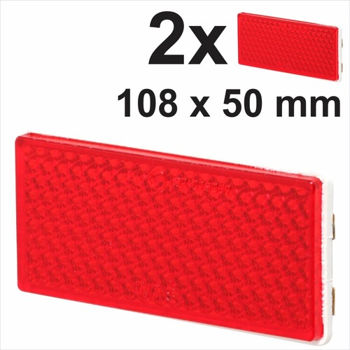 108x50mm self adhesive - 108x50mm, red