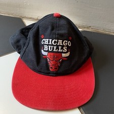 Vintage Chicago Bulls Wool Starter Snapback Hat Cap 90s Teenager Kids