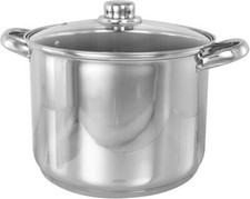 INDUCTION STAINLESS STEEL STOCK POT COOKING STEW SOUP CASSEROLE PAN STOCKPOT HOB