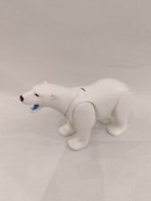 Playmobil white polar Bear 10cm long , 6 cm high