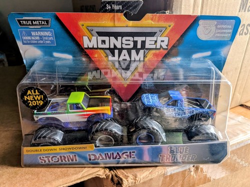 Monster jam storm damage - storm, damage/blue