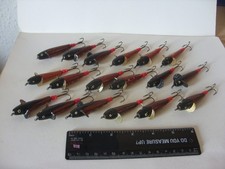 Joblot fishing tackle, wooden Devon Minnow lures, Salmon Sea Trout Pike