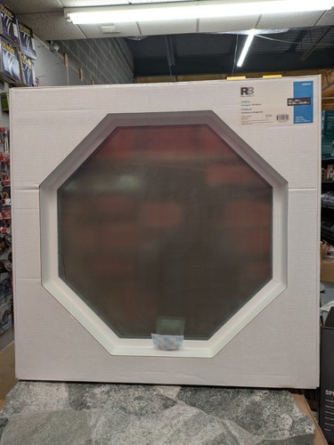 Vinyl octagon window x - octagon,