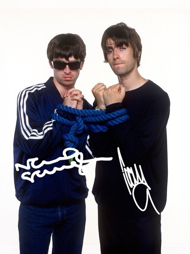 Noel and liam gallagher signed - gallagher,