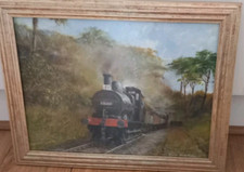 Steam Train Canvas Painting