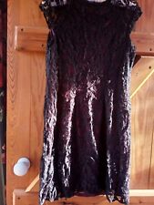 women black dress  WITH PURPLE UNDERSKIRT size 10 F&F TESCO  New with  OUT tag