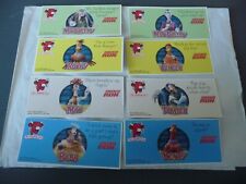Laughing Cow Cheese Dippers Set of 8 CHICKEN RUN Cards/Stickers