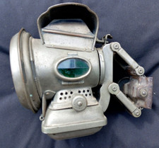 Antique Joseph Lucas Silver King Kerosene Bicycle Lamp Lantern England 1920s