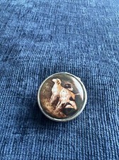 sterling silver enamel dog