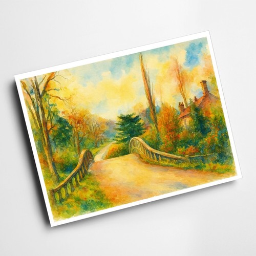 Print saw mill bridge - a6,