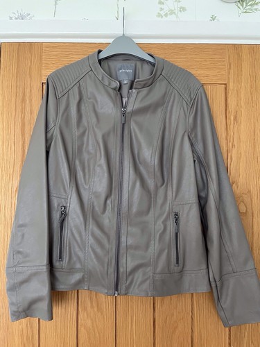 Women faux leather jacket - women's,