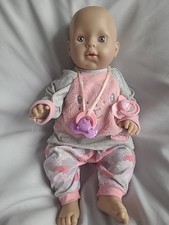2010 Zapf Creation Baby Annabell Interactive Doll YC18HR Coo's, Cry's And Shakes