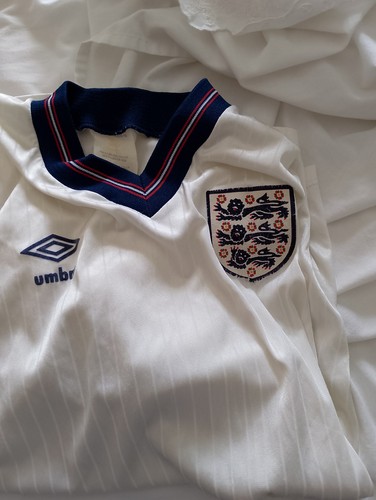 1986 england home shirt - england,