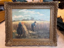 Antique ornate framed country