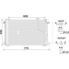 Mahle Condenser for Mercedes