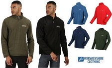 Mens Regatta Thompson Lightweight Micro Half Zip Fleece Jacket Warm Anti Pill