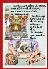 Tibetan Terrier Dog A6 (4" x