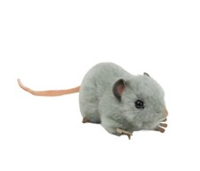 Hansa Grey Fat Rat Plush Soft