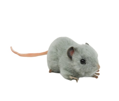Hansa grey fat rat plush - plush, soft