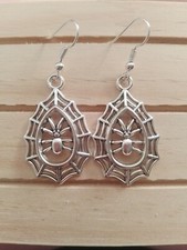 Halloween Spider Web Earrings