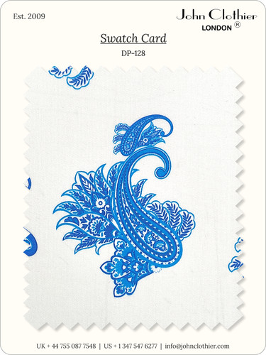 Blue vintage boho - boho, paisley