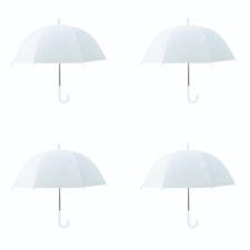 WHITE UMBRELLA WEDDING 4 PACK