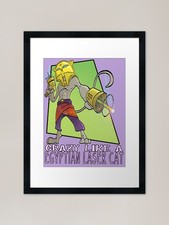 Egyptian Laser Cat Framed Art