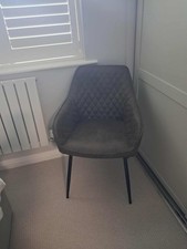 Monza Faux Leather Peppercorn Brown Hamilton Quilted Dining Chair (NEXT)