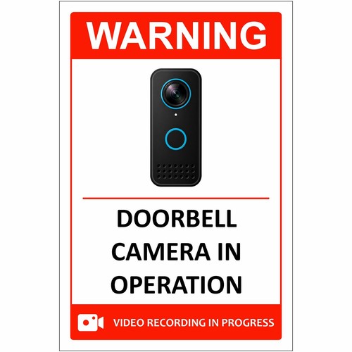 Cctv doorbell ring stickers - ring,