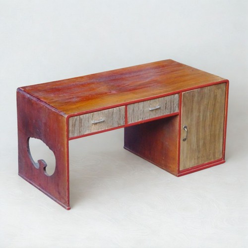 Vintage japanese wooden low - vintage,