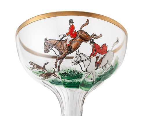 Set hand painted fox - painted, hunt