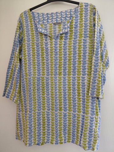 Hand block print - hand, kaftan/top