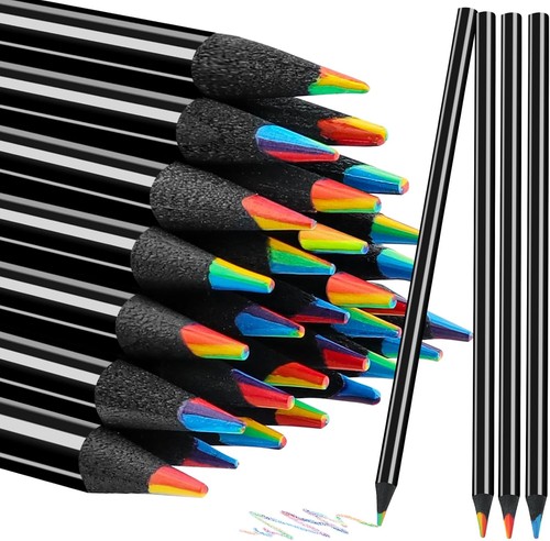 Rainbow coloured pencils - rainbow,