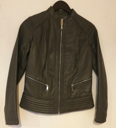 Leather biker jacket - biker,