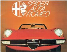 ALFA ROMEO 1300/1600 S2 SPIDER JUNIOR & 2000 S2 SPIDER VELOCE '72 SALES BROCHURE
