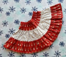 NEW GIRLS CHRISTMAS RUDOLPH THE RED NOSE REINDEER FRILLY RUFFLE SKIRT. AGE 3-7.