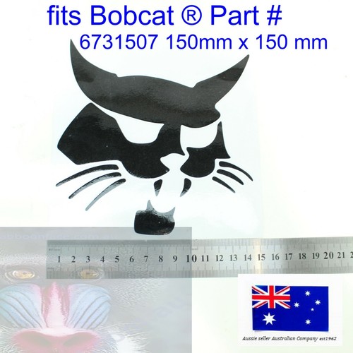 For bobcat black decal - bobcat, head