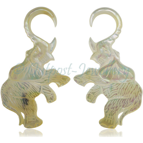 Shell ear spiral hanger - shell,