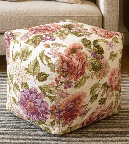 Floral cube beanbag cover x - floral,