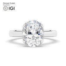 Oval Diamond Engagement Ring